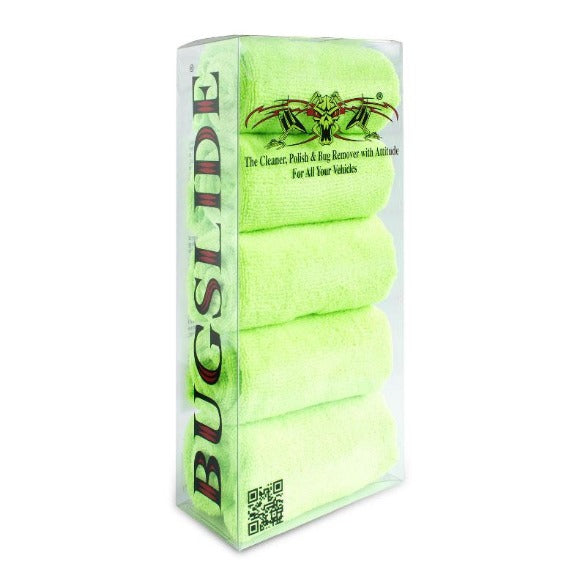 Bugslide | 5 Pack of Premium 16in x 16in microfiber cloths
